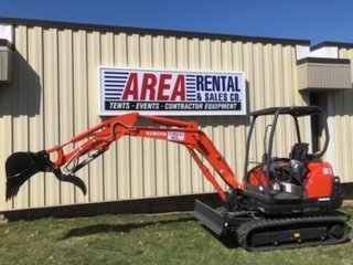 Excavator with grapple for rent in New Berlin & Delafield