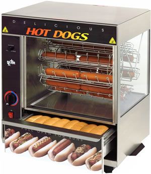 Hot dog roasting machine rental in New Berlin & Delafield