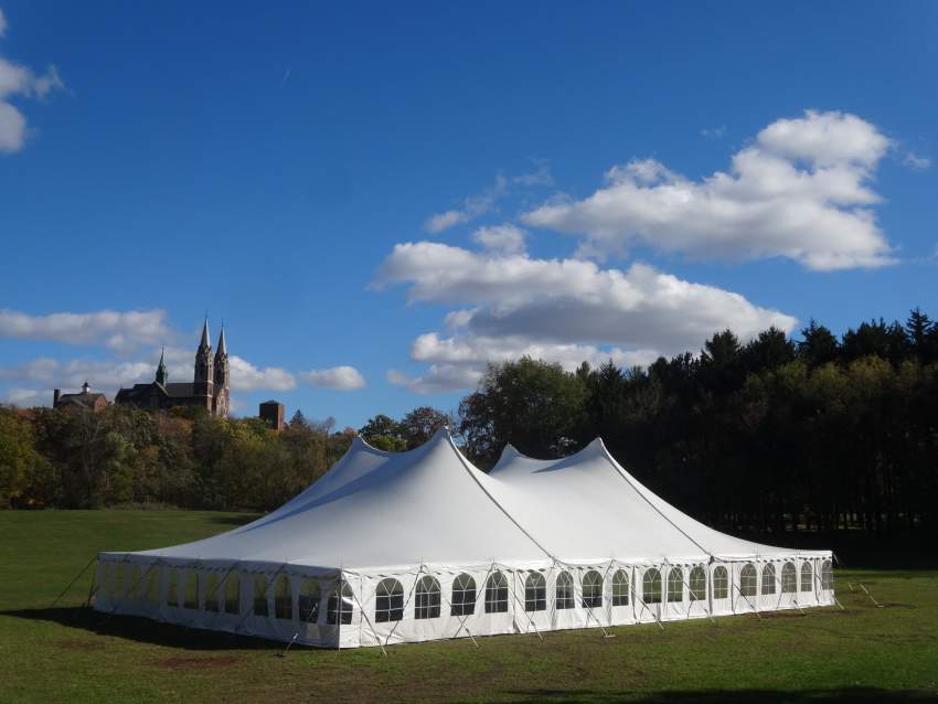 Holy Hill pole tent - large tent rentals from New Berlin & Delafield