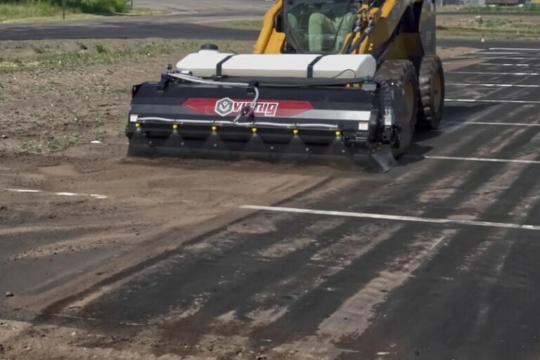 Skid Steer Bucket Broom Attachment for Rent Area Rental & Sales Co.