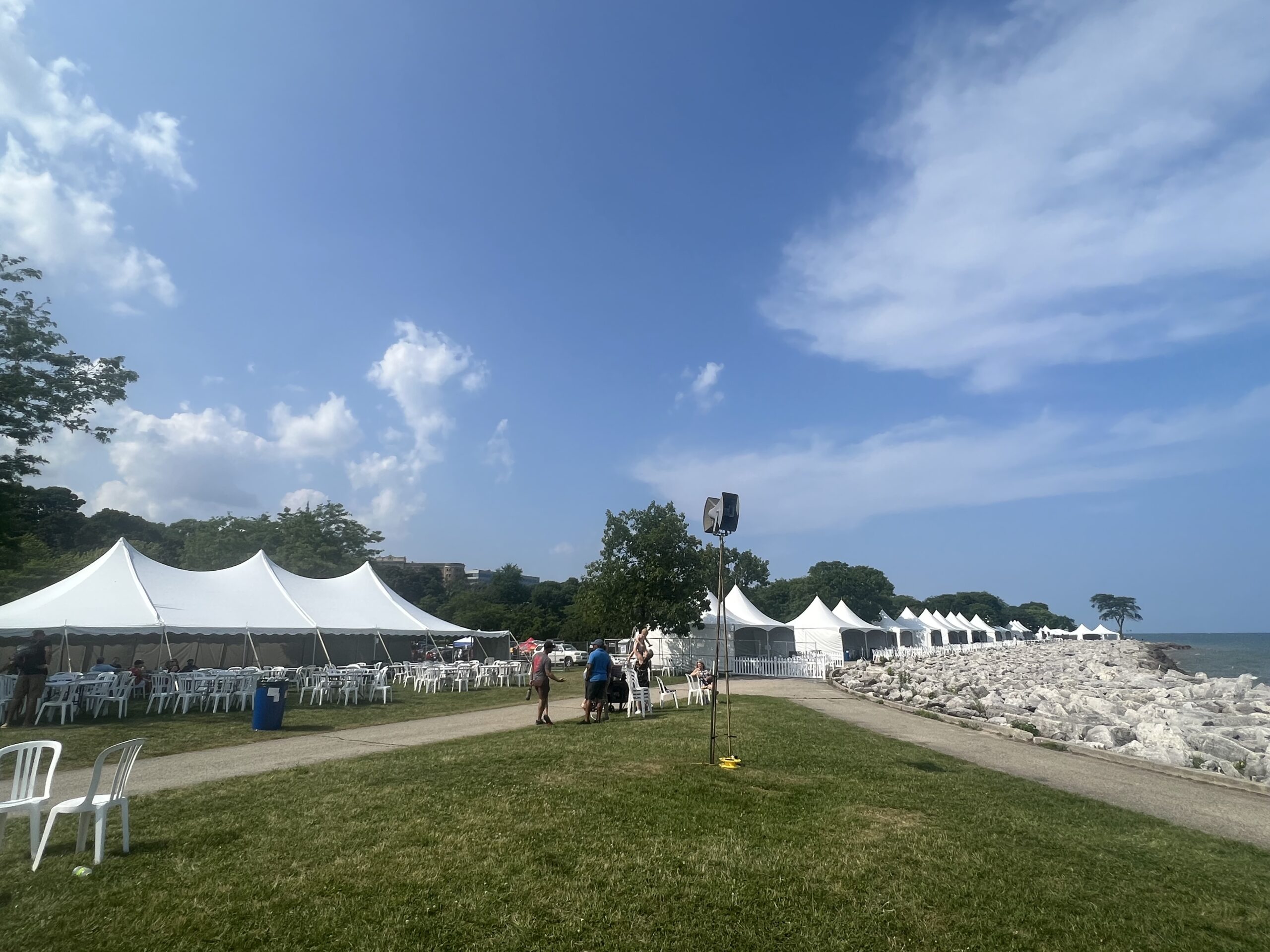 Tent and Fence Rental for the 2023 Milwaukee Air & Water Show