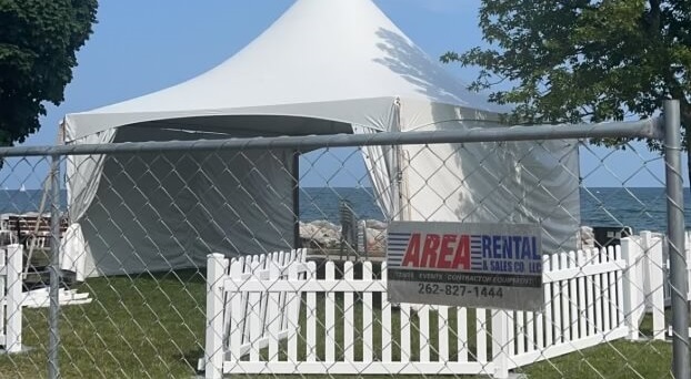 Temporary fencing rentals for events, concerts and construction sites installed by Area Rental of New Berlin & Delafield